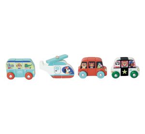 Vilac Dřevěné magnetické puzzle Doprava